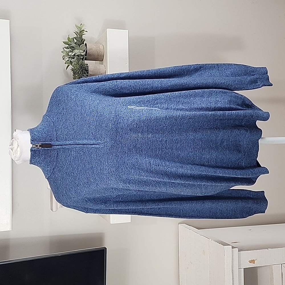 Roundtree & Yorke Long Sleeve Quarter Zip Pullover Sweater New With Tags